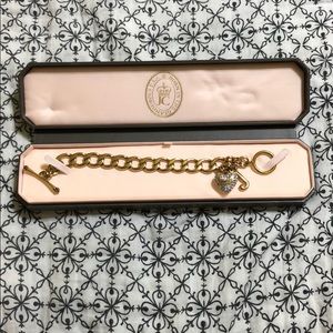 Juicy Couture gold chain bracelet